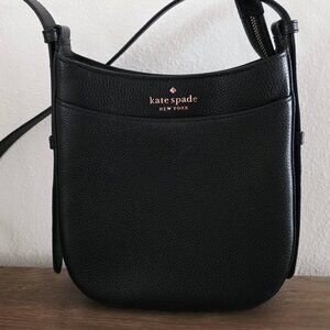 Kate Spade New York Leila Women's Pebbled Leather Crossbody Bag - Black